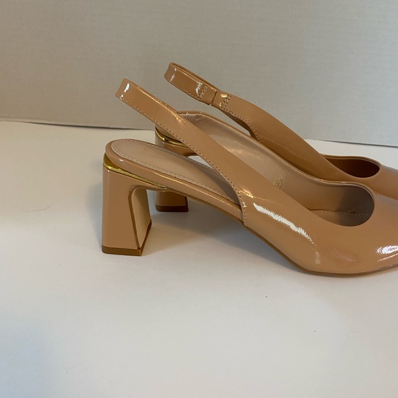 Jeimpoey Women’s Slingback chunky Heels pointed toe pump size 8 New in Box. - Picture 6 of 10
